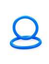 Cockring Dual Ring Silicone Blue
