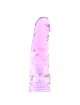 Dildo com Vibração Realístico Roxo Transparente 19 cm,210054