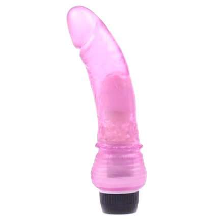Dildo com Vibração Realístico Roxo 19 cm,210069