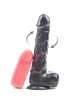 Dildo Realístico com Vibração e Rotação Preto 18 cm,210063
