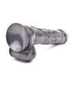 Dildo Realístico com Vibração e Rotação Preto 18 cm,210063