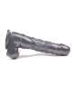 Dildo Realistic with Vibration and Rotation Black 18 cm 210063