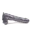 Dildo Realistic with Vibration and Rotation Black 18 cm 210063
