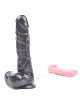 Dildo Realístico com Vibração e Rotação Preto 18 cm,210063