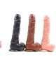 Dildo Realístico com Vibração e Rotação Preto 18 cm,210063