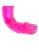 Dildo Realístico com Vibração Roxo Transparente 22 cm,210070