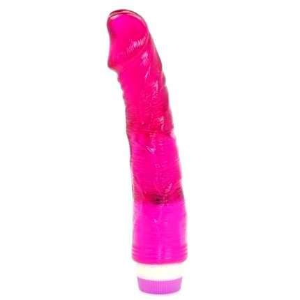 Dildo Realístico com Vibração Roxo Transparente 22 cm,210070