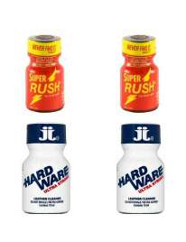 Pack 4 Units (2 Super Rush Red + 2 Hard Ware Ultra Strong) 180059