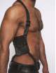Harness Preto com Carteira Mister B Couro Preto