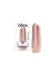 Dildo Realistic King Cock 17.8 cm Two Cocks One Hole White