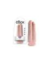 Dildo Realistic King Cock 17.8 cm Two Cocks One Hole White