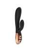 Vibrador com Aquecimento Regarregável Exquisite Elegance Preto 20 cm