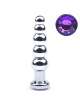 Anal Plug with Jewel Purple 14 cm