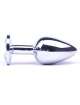 Anal Plug Metal Jewelry Transparent 10 cm,243025