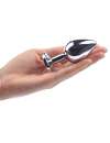 Anal Plug Metal Jewelry Transparent 8 cm 243027