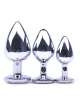 Anal Plug Metal Jewelry Transparent 8 cm 243027
