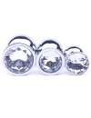 Anal Plug Metal Jewelry Transparent 8 cm 243027