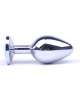 Anal Plug Metal Jewel Blue 8 cm,243028