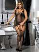 Catsuit Bold Cutout Pothole Size Large Black