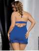 Babydoll R80284P Azul Tamanho Grande,160077