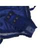 Body Lace Deluxe Lace Satin Blue Size Large