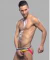 Jockstrap Andrew Christian C-Ring Brief Amarelo Neon,600022