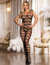 Catsuit Shoulder with Straps Open Black