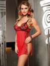 Babydoll Cátia Vermelho Tamanho Único