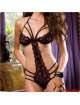 Body com Rosas Vermelhas em Renda