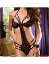 Body com Rosas Vermelhas em Renda