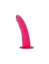 Dildo Realístico Êxtase Jelly Rosa 17,8cm