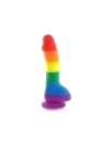 Dildo Realistic, Rainbow Silicone