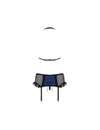 Conjunto Obsessive Acetinado Azul e Preto,1793969