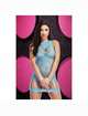 Mini Vestido Lapdance Racerback Azul