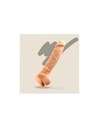 Dildo with Testicles and a Premium Beje Silicone Tessudo Crushious 23 cms 2264340