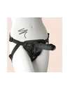 Strap On Snap Strap Crushious com Dildo com Testículos Preto17.5 cmsTessudo