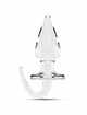 Plug Anal Sono Ponta em Bico 10 cms Transparente