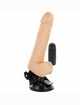 Vibrador Realístico Basecock Bege com Comando 18,5 cm