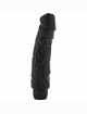 The vibrator is Realistic, Perfect Black, 22 inch