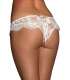 Briefs with Tie and White Lace Thong