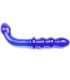 Dildo Azul Vidro com Estimulador de Ponto G