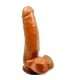 Dildo Being Castanho com Testículos 18 cm,230008