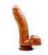 Dildo Being Brown with the Testicles 18 cm 230008
