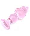 Plug Glass Pink Spiral 238004