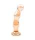Dildo Vidro Dourado Bolas 16 cm