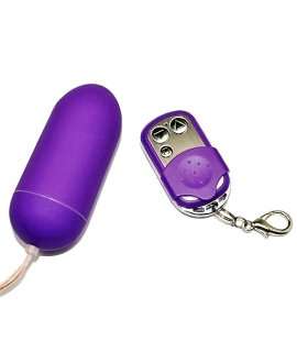 Ovo Vibratório com Comando Porta Chaves Roxo,211013