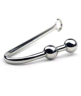 Gancho Anal de Metal Com Duas Esferas, 146008