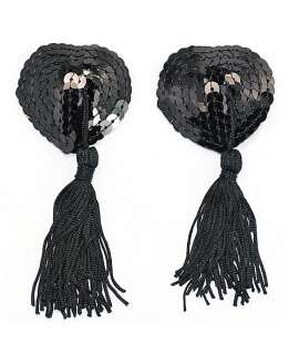 Slap Nipples the Heart of Black Sequins 194005