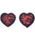 Cover Nipples Red Heart and Black Lace