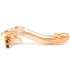 Dildo de Vidro com Vibração Dragão Dourado 19 cm
